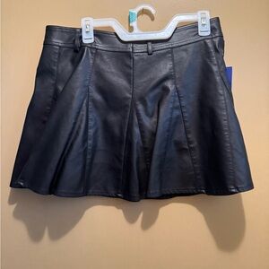 Black Leather Skirt- NWT